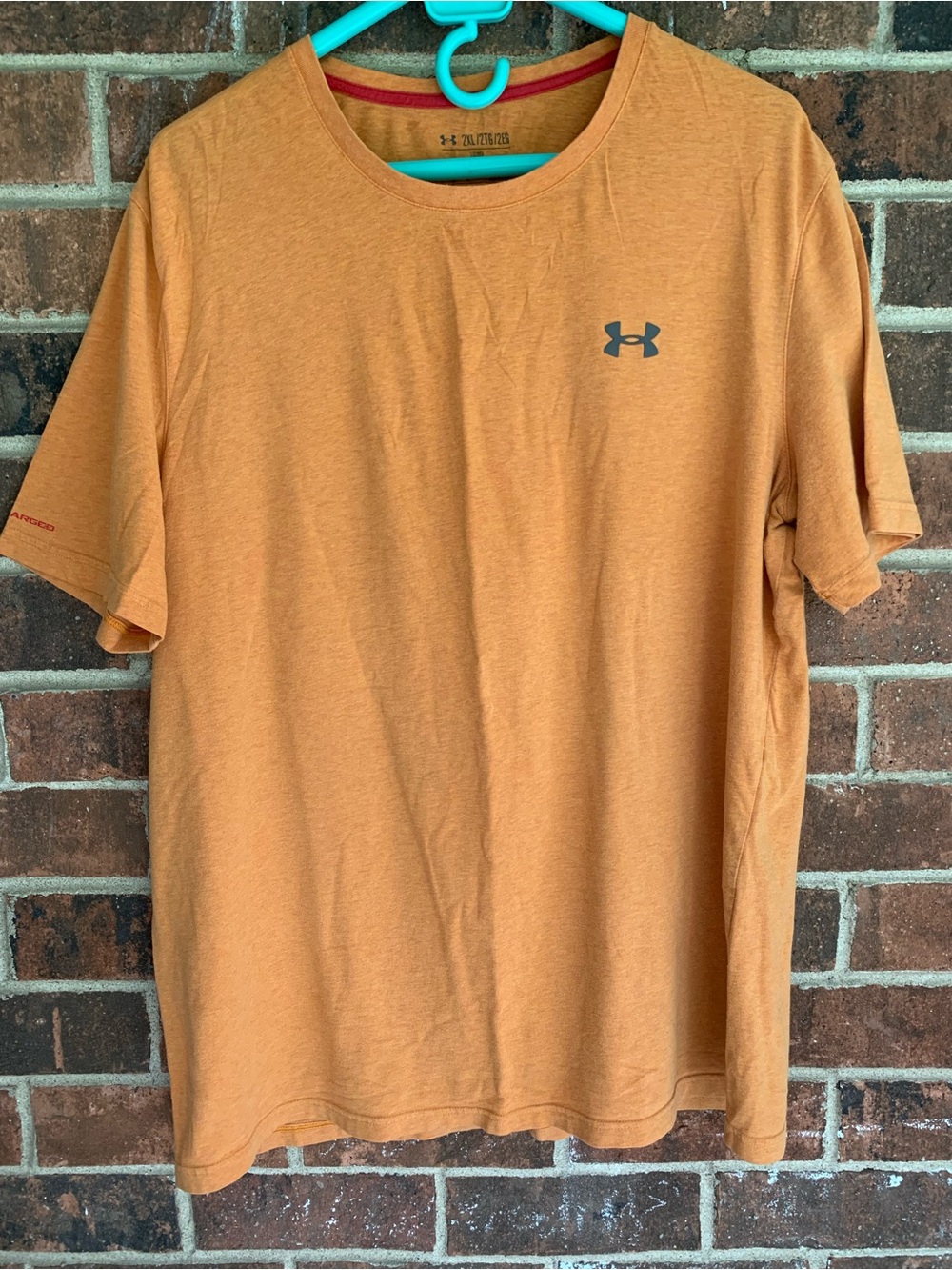 Under Armour HeatGear Men's Orange 2XL Loose Fit Moisture Wicking T-Shirt